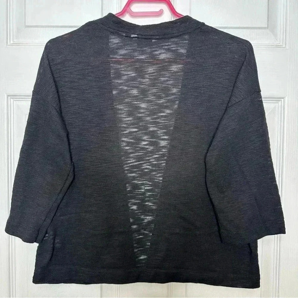 Reitmans Cardigan 3/4 Sleeves Boxy Black Size Large - Picture 11 of 16